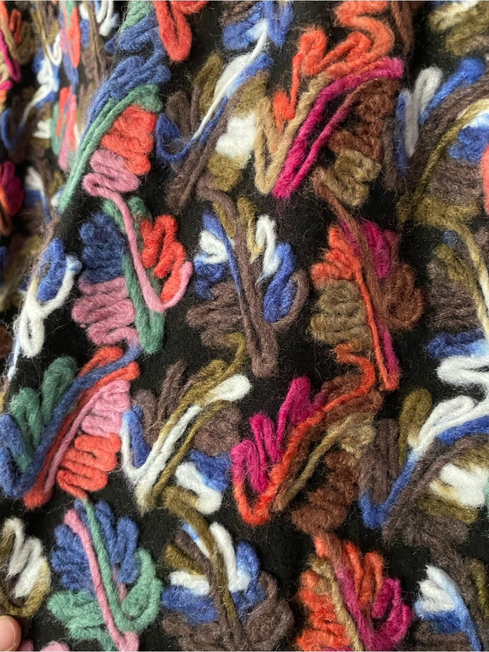 PIPER & SCOOT Multicolor Statement Embroidered Boho Statement Long Coat Size S - Picture 5 of 7